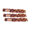 Barking Buddha Braided Bully Stick 12″ (3 Pack) For Large To XL Dogs / Power Chewers (12)