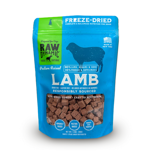 Raw Dynamic Freeze Dried Raw CLamb Fromula for Dogs (5.5 oz)