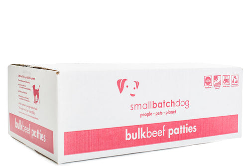 Smallbatch Beefbatch Frozen Dog Food (18 Lb Patties - Bulk Box)