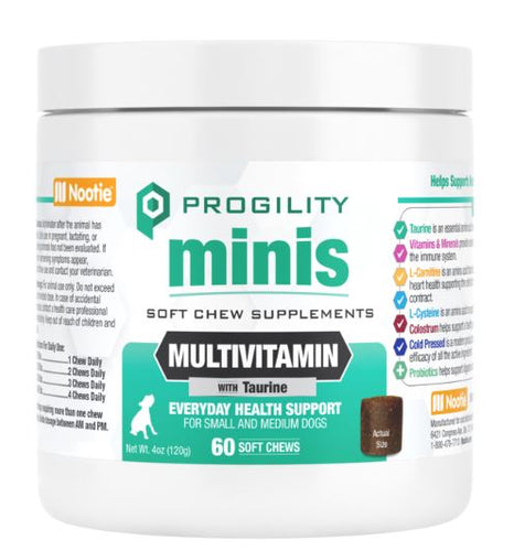 Nootie Progility Multivitamin Soft Chew Supplement For Dogs