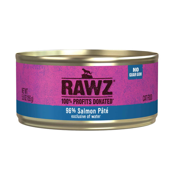 Rawz 96% Salmon Pate Cat Food (3 oz 18/Case)