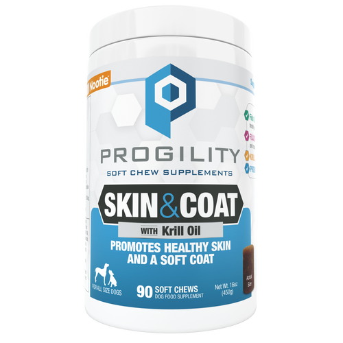 Nootie Progility Skin & Coat Soft Chew Supplement For Dogs (90 Count)