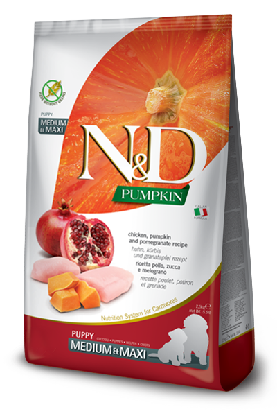 Farmina N&D Chicken, Pumpkin And Pomegranate Puppy Medium & Maxi