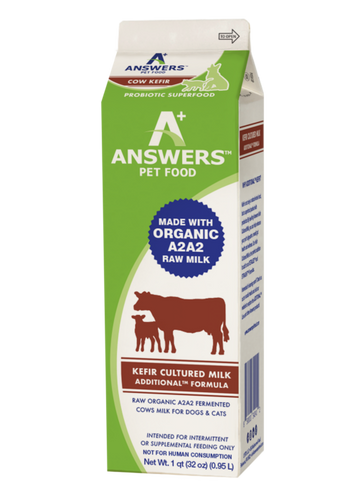 Answers Fermented Raw Cow Milk Kefir (1 Quart)