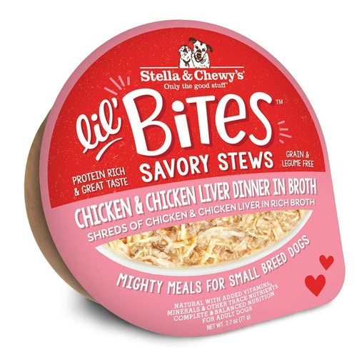 Stella & Chewy's Lil' Bites Savory Stews Chicken & Chicken Liver Dinner in Broth