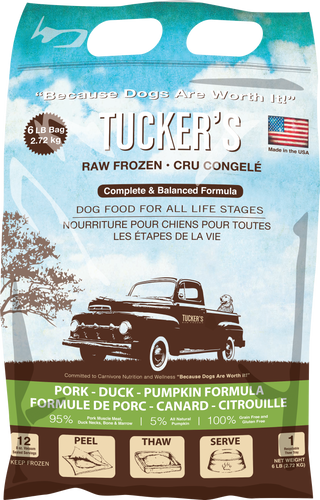 Tucker's Pork-Duck-Pumpkin Dog Food
