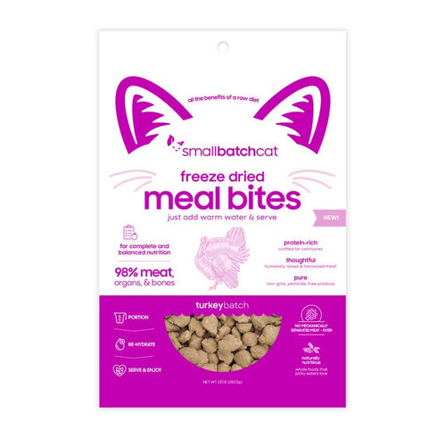 Smallbatch Pets Freeze Dried Meal Bites Turkeybatch Cat Food